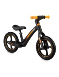 Bicicleta Fara Pedale Momi Mizo Black, Usoara 2.3kg, Roti 12 inch, Varsta 3+, Sarcina 25kg, Sa Reglabila