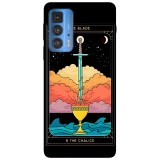 Husa compatibila cu Motorola Edge 20 Lite model Tarot Card, Silicon, TPU, Viceversa, Transparent, Carcasa