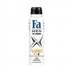 Deodorant Spray Fa Men Xtreme Invisible Power, 150 ml, 72 h Protectie, Formula Vegana, Deodorant Fa Men Extreme Invisible Power, Deodorant Parfum Proa