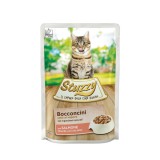 Cumpara ieftin Stuzzy Cat, plic bucati sos somon, 85 g