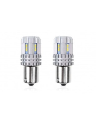 Set 2 bec led auto P21W (BA15S) UltraBright 12v/24v 1000lm alb foto