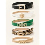 Cumpara ieftin Set 5 Curele reglabile cu catarama metalica - 830334