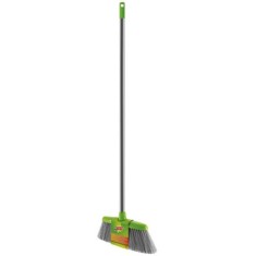 Matura Scotch-Brite, 120 cm, cu Peri Desi, Culoare Verde/Gri, pentru Exterior, Polipropilena, Maturi Scotch-Brite, Maturi pentru Curte si Gradina, Mat foto