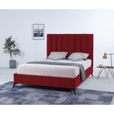 Pat Deja Vu 180x200 cm Tapitat Catifea Burgundy Somiera Inclusa (cod ML 2005-11)