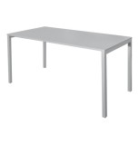 Masa Metalica Industriala ECO+ 120x60x75 cm, Blat PAL Melaminat, Argintiu, Fabricat in Romania