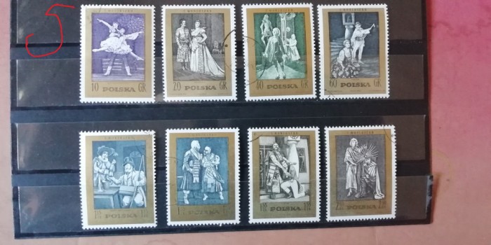 A12 S3 1 - Timbre foarte vechi - Polonia - arta - teatru