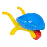 Roaba pentru Nisip Plaja, albastru Nautic, cu Manere Galbene, 40x24x24cm