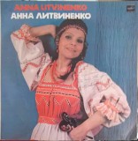 Vinil LP Russian Folk Songs ANNA LITVINENKO Melodia 1985, Muzica Ruseasca, 30cm