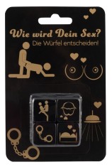 Set 4 Zaruri Pozitii sexuale - Dice Set Pack - Black/Gold