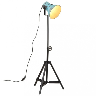 Lampă de podea, 25 W, albastru uzat, 35x35x65/95 cm, E27 foto
