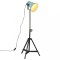 Lampă de podea, 25 W, albastru uzat, 35x35x65/95 cm, E27