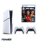 Consola Sony Playstation 5 Slim, Ps5 Disk Edition 1tb + Doua Controllere + Formula 1, F1 23 PlayStation 5, Second-Hand