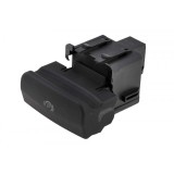 Comutator frana de mana Citroen C4 Grand Picasso 2006-, C4 Picasso 2007-, Peugeot 3008 2009-, 5008 2009-, iluminare galbena - Suprafata mata, 4707.02