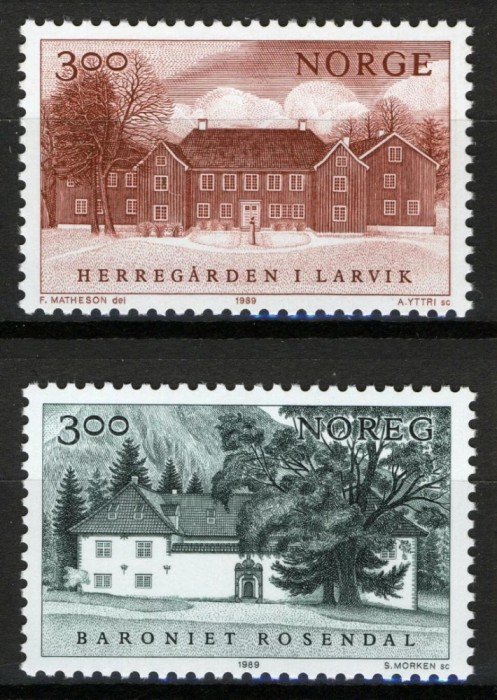 Norvegia 1989 - Arhitectura, conace, serie neuzata