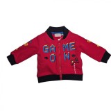 Jacheta Chicco copii rosu negru 3 luni, Marime universala, Multicolor