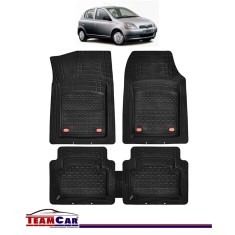 Covorase Auto TeamCar&reg; Tip Tavita Compatibile Toyota Yaris (1999&ndash;2005) Negru Material Rezistent