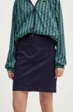 Gant fusta culoarea albastru marin, mini, creion