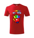 Tricou Personalizat Rosu Number blocks pentru Copii 2
