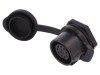 Conector Circular Soclu Mamă LUTRONIC 12 Pini Aurit IP67 Montare Panou 500V 5A