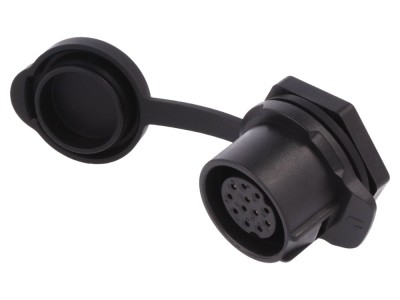 Conector circular soclu mamă 12-PIN aurit foto