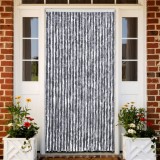 vidaXL Perdea pentru insecte, argintiu, 100x220 cm, Chenille