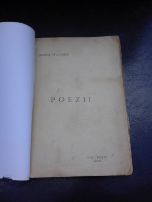 POEZII - CINCINAT PAVELESCU foto