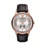 Emporio Armani Ceas Damă cu Curea din Piele Neagră