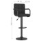 Scaun de bar, negru, material textil - 9