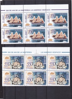 2004 500 de ani de nasterea lui Amerigo Vespucci LP 1627 MNH,IN STRAIF DE 6 . foto