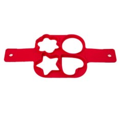 Forma patrata din silicon alimentar pentru gatit oua si clatite in forma de inima/stea/cerc/floare, MyStyle&reg;
