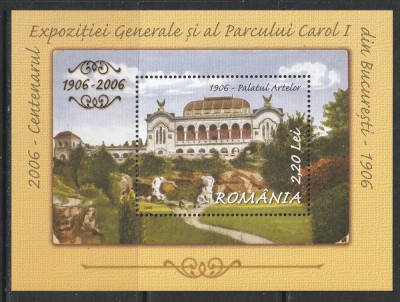 Romania 2006 - #1725 Centenarul Parcului Carol I S/S 1v MNH foto