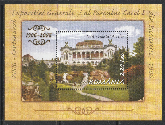 Romania 2006 - #1725 Centenarul Parcului Carol I S/S 1v MNH