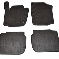 Set covorase auto din cauciuc Skoda Rapid 2012- (5 usi, Manual), Seat Toledo 4 2013-, Negru, Gledring, 4 buc.