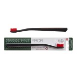 Cumpara ieftin Periuta de dinti Colours Classic, rosu cu negru, 1 bucata, Swissdent