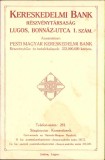 HST A39 Reclamă Banca Comercială Lugoj ante 1918