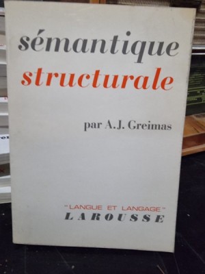Semantique structurale - A.J. Greimas foto