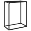 Gossi masa consola, negru, 60x35x75 cm, sticla securizata