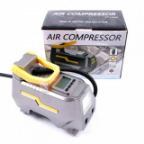 Compresor aer 12V cu manometru digital, ALM