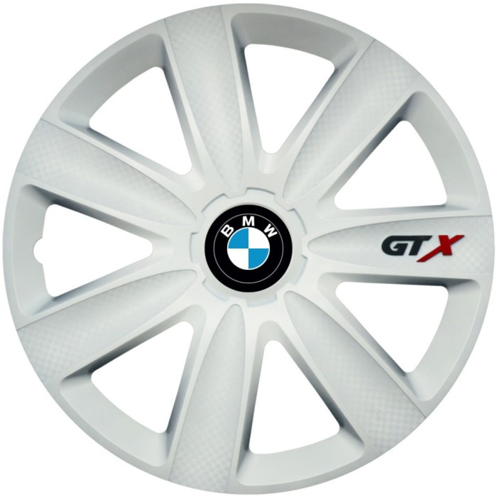 Set 4 Capace Roti GTX Alb R15, Compatibil Cu BMW