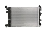 Radiator racire Chevrolet Aveo T300, 03.2011-2014, motor 1.2, 51/63 kw; 1.4, 74 kw, benzina, cutie manuala, cu/fara AC, 550x388x16 mm, aluminiu braza, Rapid