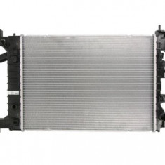 Radiator racire Chevrolet Aveo T300, 03.2011-2014, motor 1.2, 51/63 kw; 1.4, 74 kw, benzina, cutie manuala, cu/fara AC, 550x388x16 mm, aluminiu braza