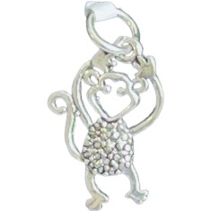 Pandantiv din Argint 925 Jolie Silver, Model Maimuta, 25 x 14 mm, 1.4 g foto
