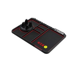 Covoras multifunctional pentru bord, anti-alunecare, suport telefon, Afisare numar telefon, Negru