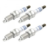 Cumpara ieftin Set 4 bujii scanteie Bosch pentru Alfa Romeo Mito, Fiat 500, Altea, Doblo, Fiorino, Punto, Linea, Panda, Qubo,