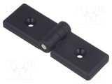 Balama Lăţ 114mm tehnopolimer PA neagră H: 36mm ELESA GANTER