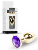 Dop Anal Plug Jewellery Gold Purple