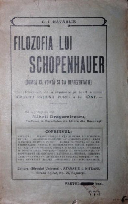 FILOZOFIA LUI SCHOPENHAUER foto