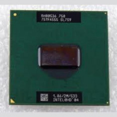 Procesor laptop folosit Intel Pentium M 750 SL7S9 1.8Ghz foto