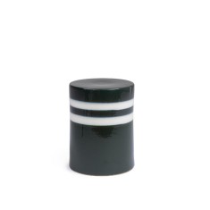 Masuta cafea ceramica verde alba Zalem &Oslash;32x43h