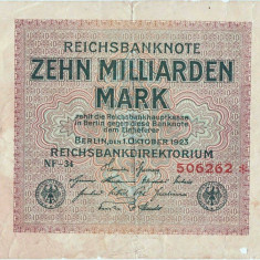 1923 ( 1 X ) , 10,000,000,000 mark ( P-117a/1 ) - Germania